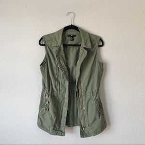 H&M Olive Utility Vest